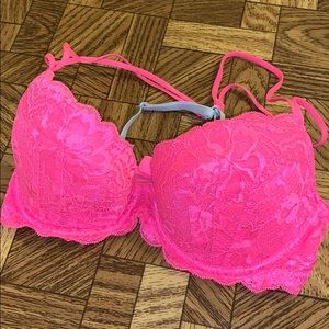 PINK Hot Pink Lightly Lined Convertible Bra
